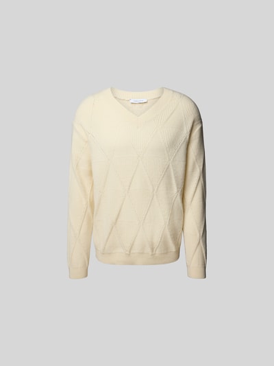 MAISON KITSUNÉ Wollpullover aus reiner Wolle Offwhite 2