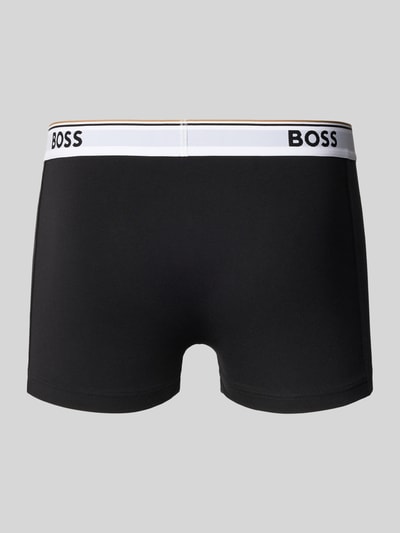 BOSS Regular fit boxershort van een mix van katoen en elastaan in een set van 3 stuks Zwart - 3
