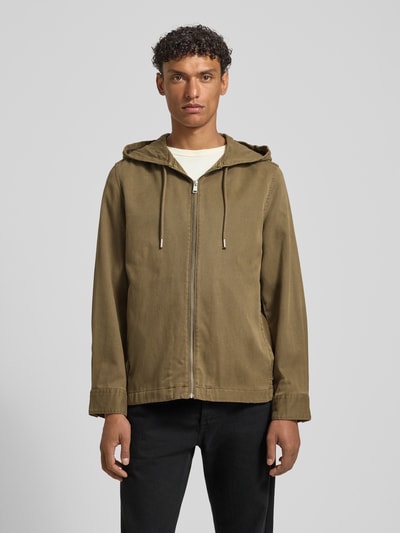 Marc O'Polo Regular Fit Hemdjacke mit Kapuze Hellbraun 4