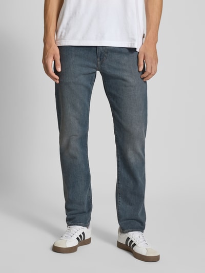 Levi's® Regular Fit Jeans mit Eingrifftaschen Modell '502® TAPER' Jeansblau 4