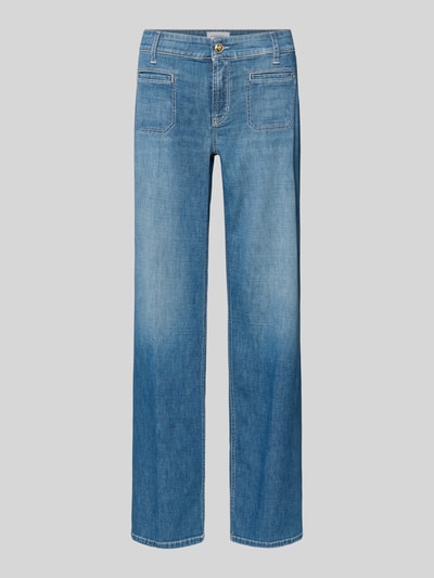 CAMBIO Wide Leg Jeans aus Baumwoll-Mix Modell 'TESS' Jeansblau 2