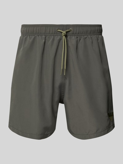 Emporio Armani Badehose mit elastischem Bund Dunkelgrau 1