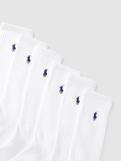 Polo Ralph Lauren Underwear Socken mit Logo-Stitching im 6er-Pack Weiss 2