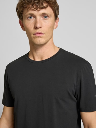 BOSS Green Regular Fit T-Shirt aus Baumwoll-Mix im 2er-Pack Black 3