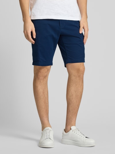 Tommy Hilfiger Regular Fit Cargoshorts mit Gürtelschlaufen Blau 4