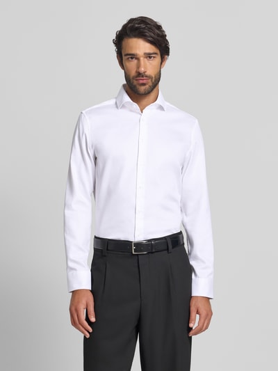 SEIDENSTICKER Koszula biznesowa o kroju slim fit z fakturowanym wzorem Biały 4