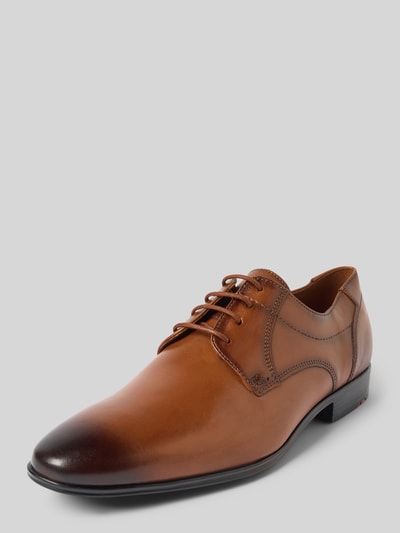 Lloyd Leren derbyschoenen met siernaden, model 'CORE' Cognac - 1