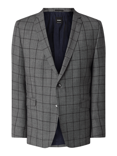 Strellson Marynarka na 2 guziki o kroju slim fit w kratę windowpane Średnioszary 2