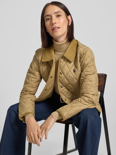 Polo Ralph Lauren Gewatteerd jack met platte kraag en klepzakken Kaki - 3