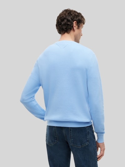 Tommy Hilfiger Regular Fit Pullover aus reiner Baumwolle                                                                                                                                                                                                                                                                                 Hellblau 5