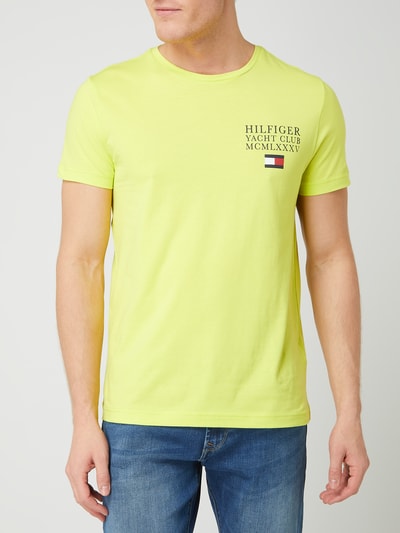 Tommy Hilfiger PLUS SIZE T-Shirt aus Organic Cotton  Neon Gelb 4