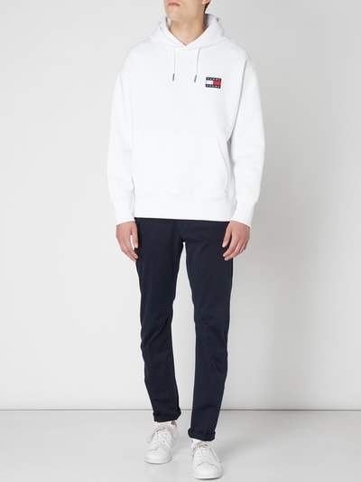 Tommy Jeans Bluza z kapturem z naszywką z logo  Biały 1