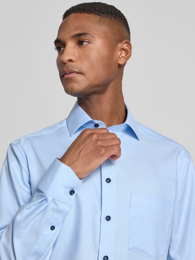 OLYMP Modern Fit Businesshemd mit Kentkragen Modell 'Global Kent' Bleu 3