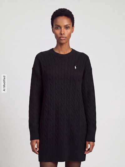 Polo Ralph Lauren Strickkleid aus Woll-Kaschmir-Mix Black 4