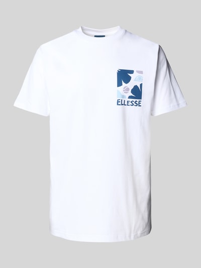 Ellesse T-shirt met labelprint, model 'IMPRONTA' Lila - 1