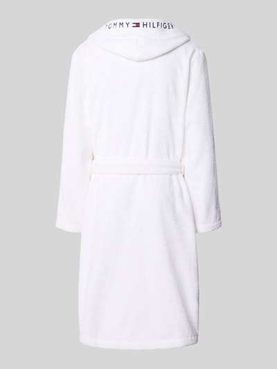 Tommy Hilfiger Loose Fit Bademantel aus reiner Baumwolle Weiss 3