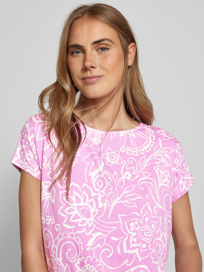 s.Oliver RED LABEL T-shirt met ronde hals Rosé - 3