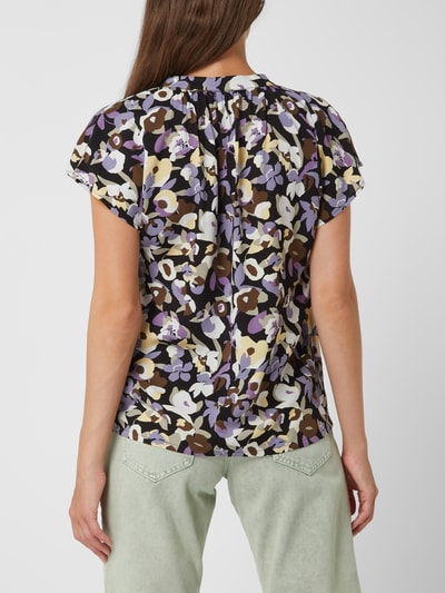 Soaked in Luxury Blouseshirt met bloemenmotief, model 'Marian'  Zwart - 5