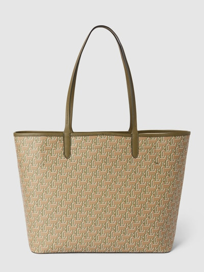 Lauren Ralph Lauren Tote Bag mit Allover-Logo Modell 'COLLINS' Oliv 5