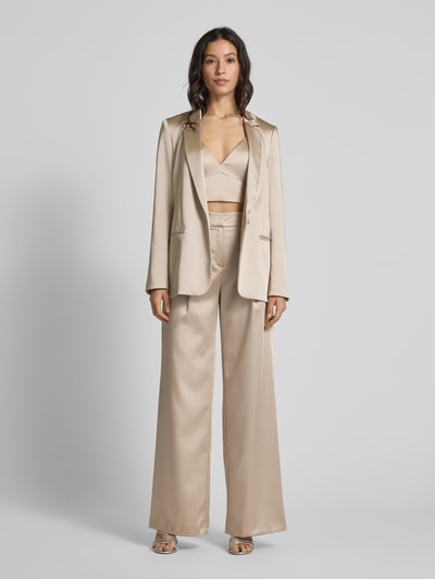 Jake*s Cocktail Regular fit blazer met paspelzakken Metallic beige gemêleerd - 1