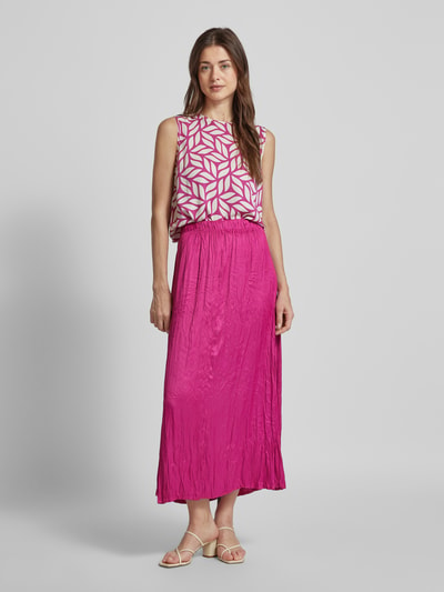 More & More Midirok met plissévouwen Fuchsia - 1