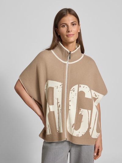 monari Kurtka wełniana o kroju relaxed fit z dodatkiem wiskozy Beżowy 6