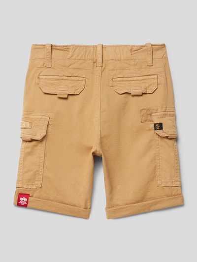 Alpha Industries Cargoshorts mit Label-Detail Modell 'CREW' Sand 3