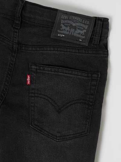 Levi’s® Kids Slim tapered fit jeans met stretch, model '512™'  Middengrijs gemêleerd - 4