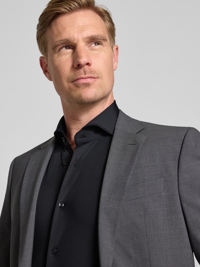 JOOP! Collection Koszula biznesowa o kroju slim fit z listwą guzikową Czarny 3