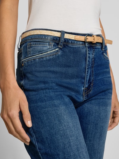 ZABAIONE Wide Leg Jeans mit Gürtel Jeansblau 3