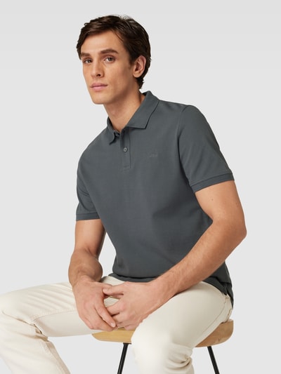 s.Oliver RED LABEL Poloshirt met labeldetail Antraciet - 3