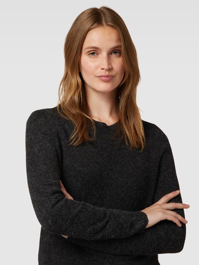 Vero Moda Gebreide jurk met ronde hals, model 'DOFFY' Zwart - 3