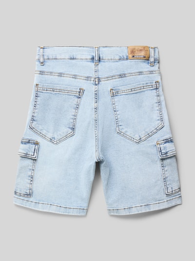 Blue Effect Regular Fit Jeansshorts mit Cargotaschen Hellblau 3