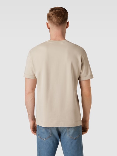Windsor T-shirt z okrągłym dekoltem model ‘Sevo’ Beżowy 5