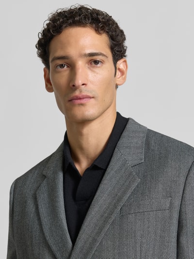 HUGO Regular Fit Sakko mit Viskose-Anteil Modell 'Karlo264F2X' Mittelgrau Melange 3