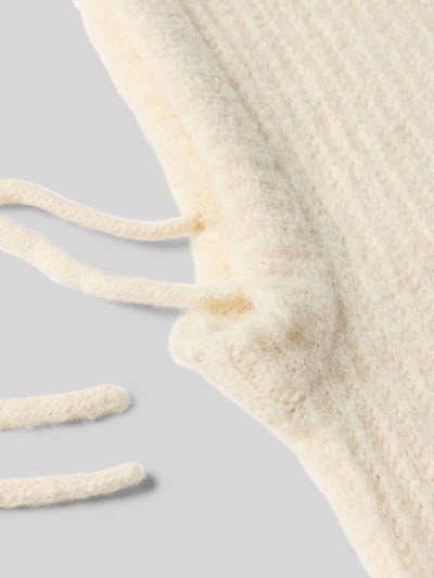 Pieces Kominiarka z tunelem model ‘NAMBI’ Złamany biały melanż 2