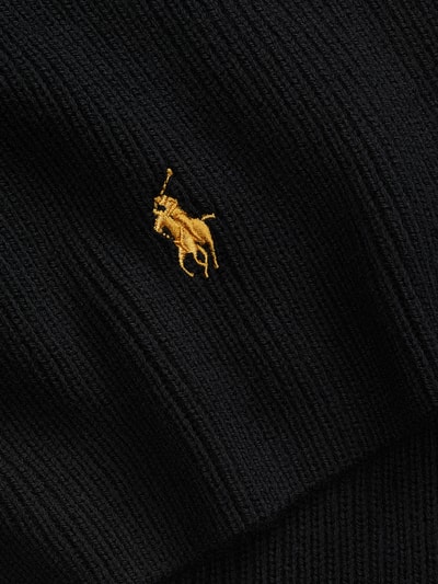 Polo Ralph Lauren Schal aus reiner Wolle mit Logo-Stitching Black 2