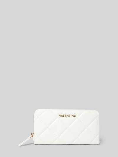 VALENTINO BAGS Portemonnaie mit Label-Applikation Modell 'OCARINA' Weiss 1