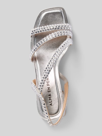 ALMA EN PENA Sandalette met siersteentjes Zilver - 3