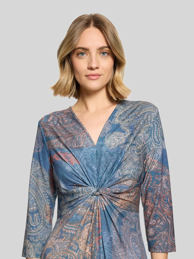 Betty Barclay Tailliertes Freizeitkleid mit Raffung an der Taille Rauchblau 3