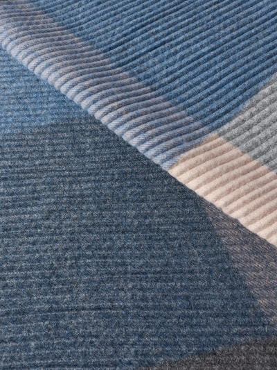 More & More Schal in Strick-Optik Bleu Melange 2