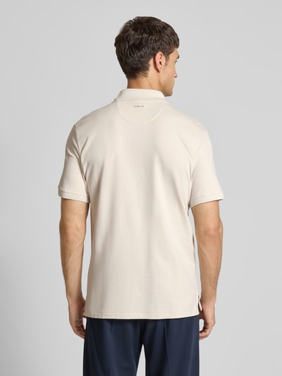 Polo Ralph Lauren Slim fit poloshirt met labelstitching Steengrijs - 5