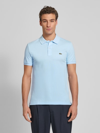 Lacoste Slim Fit Poloshirt mit Label-Patch Modell 'PIQUE' Hellblau 4