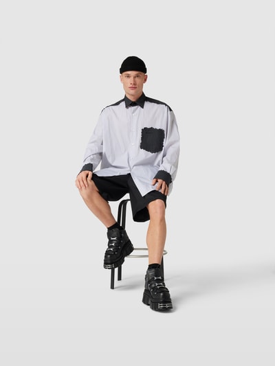 VETEMENTS Plateau-Sneaker aus Leder Black 1