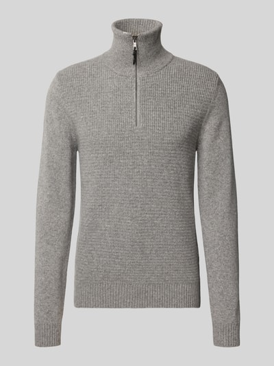 MAERZ Muenchen Gebreide pullover met schipperskraag Middengrijs - 2