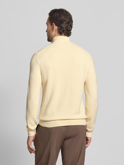 Gant Sweter z dzianiny z wyhaftowanym logo Złamany biały 5