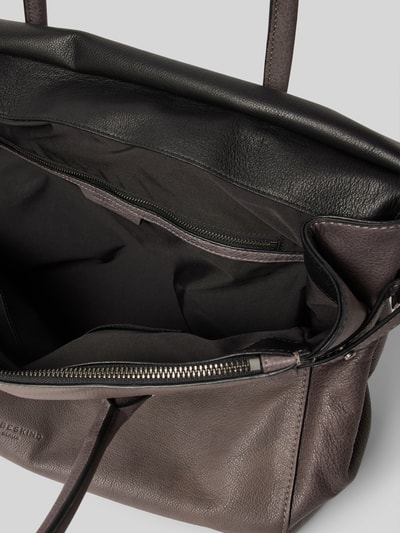 LIEBESKIND BERLIN Handtasche aus Leder mit Label-Detail Modell 'GLORIA' Anthrazit 5