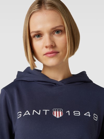 Gant Hoodie mit Label-Print Marine 3