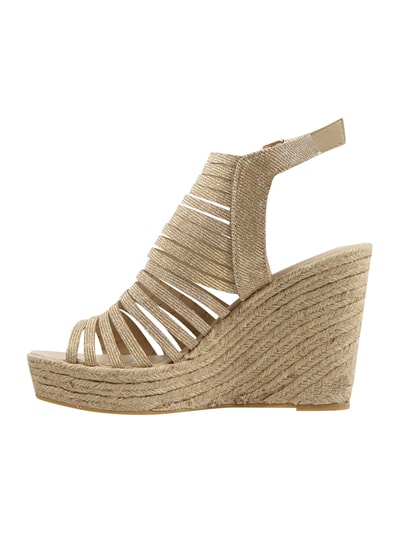 s.Oliver RED LABEL Wedges mit Glitter-Effekt Sand 3