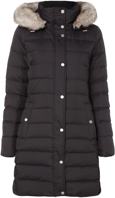 Tommy Hilfiger Daunenmantel mit abnehmbarer Kapuze (black) online 